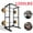 Black, variant on Squat Rack Power Cage , 45.6"×44.3"×81.5", 1200lbs Multi - Function Home Gym Squat Rack for Home Gym, All-in-One Squat Rack for Home Gym, Black