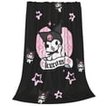 thumbnail image 4 of Kuromi And My Melody Fleece Blanket Super Soft Cozy Throw Blanket 80"X60", Lightweight Fuzzy Comfy Flannel Blanket Warm Plush Throw Blankets For Couch, Sofa, Bed, 4 of 7