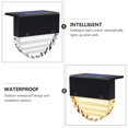 thumbnail image 4 of 1Set Solar Powered Deck Light ABS Black for Courtyard, 4 of 6