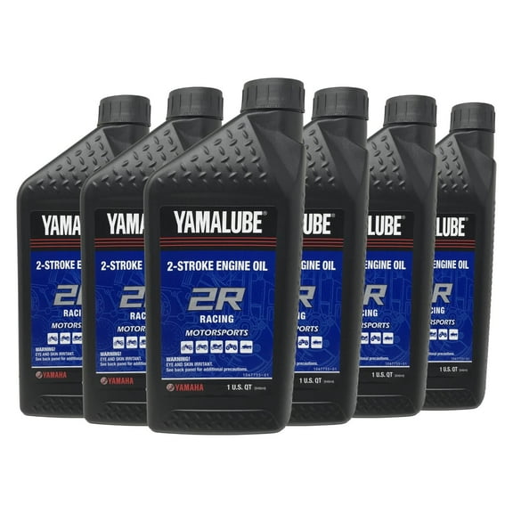 Yamaha Yamalube 2R Racing 2-Stroke Engine Oil 6 qt ("Pack"6)