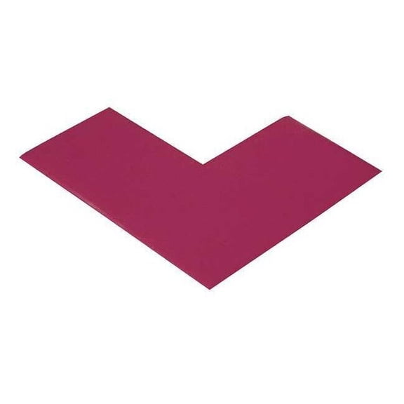 Mighty Line Floor Tape,Purple,3 inx6 in,L,PK100 ANGLE3RP