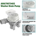 thumbnail image 4 of AHA75673404 Washer Drain Pump Assembly for Washing Machine Drain Pump Replace AP6978814 PS12748410, 4 of 5