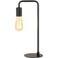 Modern Table Lamp Industrial Nightstand Lamp, Black