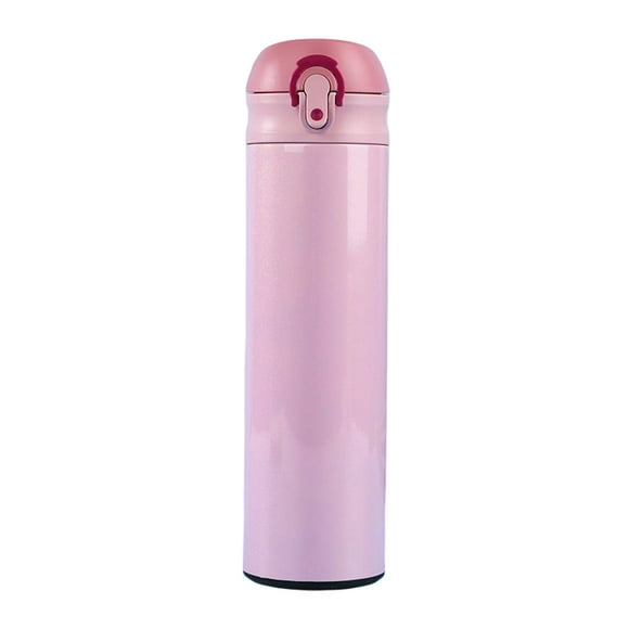 Thermal Water Bottle Portable Vacuum Cup Flask Leakproof Coffee Milk Container Drinkware Gift for Home Business Pink