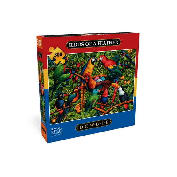 Buffalo Games 300-Piece Dowdle Birds of a Feather Adult Interlocking Jigsaw Puzzle