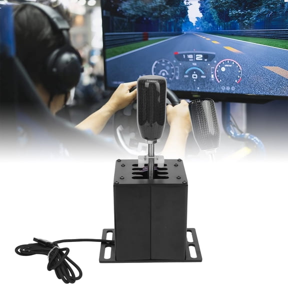 Simulador De Palanca De Cambios USB, Juegos De Carreras H De Marchas De PC Solo Base De aleación De Aluminio Plug And Play Para G25 Para T300RS GT Volante Para G27