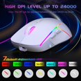 thumbnail image 3 of Ratón inalámbrico para juegos FFJ 24000 DPI Tri-Mode 2.4G/USB-C/Bluetooth, 3 of 9