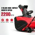 thumbnail image 6 of PowerSmart 18-inch Corded Electric Snow Blower , Snow Thrower with 120V 15-Amp Motor, 700lbs/min, 6 of 11