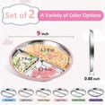 thumbnail image 4 of Stainless Steel Baby Plate with Suction Cup and Removable Lid, 4 of 5