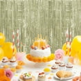 thumbnail image 4 of Champagne Color Fringe Curtain Foil Backdrop Curtain 3PCS 3.3x8.2Ft Party Streamers Metallic Tinsel for Birthday Wedding Engagement Baby Shower Christmas Celebration Party Decorations, 4 of 8