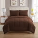 thumbnail image 2 of Juego de edredón doble con sábanas, colección de ropa de cama de 5 piezas, color marrón, 2 of 6
