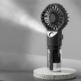 FUAIOKT Hand Held Fan with Sprayer 4 Gear Portable Fan with Water Tank