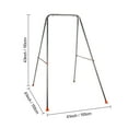 thumbnail image 5 of Queroig Swing Stand for Kids, Baby Swing Frame, Toddler A-shaped Swing Frame for Backyard, Outdoor Indoor Heavy Duty Swing Rack, Fits for Most of The Toddlers Swings, 5 of 7