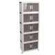 thumbnail image 5 of Contenedores De Almacenamiento Con Tapas, Contenedor De Almacenamiento Apilable De Varios Niveles Con Rueda, Caja Organizadora De Armario Plegable Para Zapatos, Ropa, Libros,, 5 of 7