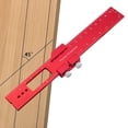 thumbnail image 1 of Règle de Poche en Aluminium Scribant Trou de Règle Règle de Poinçonnage Arrêt Coulissant Durable Échelle Précise CNC Processus Règle 20cm, 1 of 10