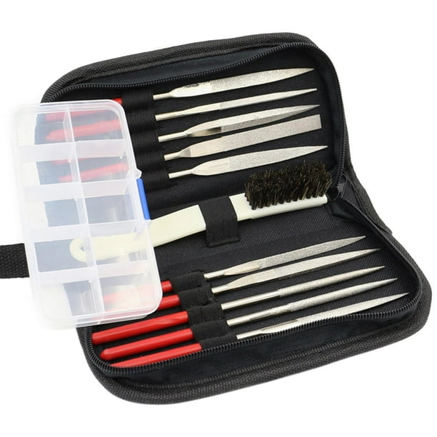 13 Pieces Mini Needle File Set Teeth File Hand Tools for Tile Stone Ceramics 5x180mm Walmart.ca
