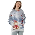 thumbnail image 4 of Hello Winter Pomeranian Football Snowman Welcome Snowy Morning All Over Print 3D Hoodie Unisex Merch Hoodies Pom Dog Lover Gifts - 01012, 4 of 6