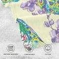 thumbnail image 4 of SKYSONIC Watercolor Peacocks Patterned Hand Towels 2 PCS, Cotton Bath Towel for Drying Face Hands Body ,Absorbent Lightweight Towels for Bathroom Ktichen Travel Gym, 16"x28", 4 of 7