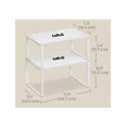 thumbnail image 2 of Juego De 2 Organizadores De Cocina De Madera Apilables, Multifuncionales Y Expandibles Lab.G Blanco, 2 of 5