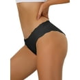 thumbnail image 4 of INSPIRE CHIC Unlined Panties for Women No Show Stretch Solid Underwear Invisible Brief S Black, 4 of 4