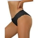 thumbnail image 4 of INSPIRAR CHIC Panties de Mujer para el Día de la Madre, Corte Bajo, Sin Costuras, Briefs de Seda Fría, Negro, 4 of 4