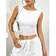 thumbnail image 3 of Zeagoo Womens Summer Tops Casual Going Out Tops Slim Fit Sleeveless Crop Basic Tops Crew Neck Tight Y2k Tops 2025, 3 of 6