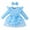 Blue, variant on IBTOM CASTLE Newborn Baby Girls Butterfly Tutu Dress Long Sleeve Romper Tutu Skirt + Headband 2PCS Winter Fall Clothes 9-12 Months Blue