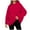 Red, variant on QQAMB Womens Hoodies Oversized Plus Size Solid Color Drawstring Fall Winter Pullover Sweatshirts with Pockets