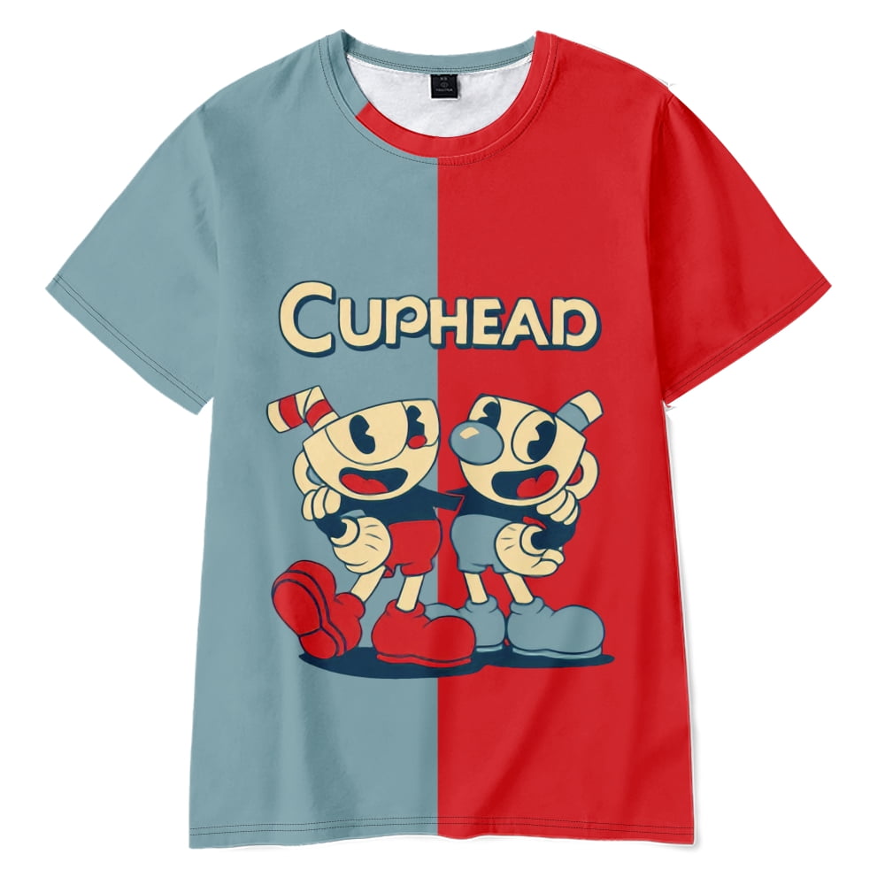 Cuphead T-shirt Speedrun Cuphead T-shirt Cotton Shirt