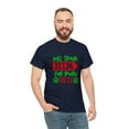 thumbnail image 5 of Unisex Heavy Christmas Cotton T-Shirt Will Trade Him For More Gifts, 5 of 10