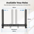 thumbnail image 5 of MOUNT PRO Universal Soundbar Mount, Sound Bar TV Bracket with 17.7" Longer Bracket Mounting Above or Under TV with/Without Holes, 6.5" Holder Swivel to Fit Various Soundbar, Up to 20 LBS, 5 of 7