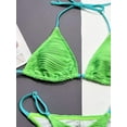 thumbnail image 5 of Ribbed Halter Neck Two-Piece Bikini Set, 5 of 5
