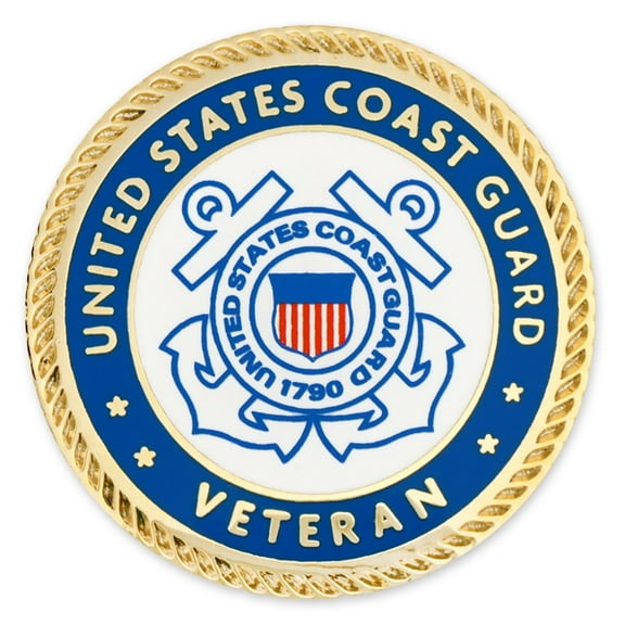PinMart's Officially Licensed U.S. Coast Guard Veteran Cloisonné Pin