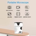 thumbnail image 2 of Riwcyla Pocket Microscope for Portable Single Lens Microscope 2.0'' IPS Screen 200 Times Magnification Support Photo and Video Record Binoculars PSTEM Indoor and Christmas Birthday Gift for, 2 of 6