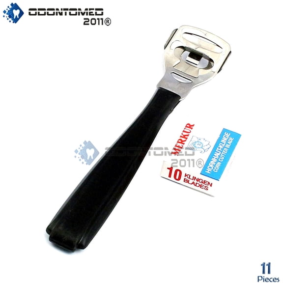 OdontoMed2011 Callus Cuticle Remover Cutter Foot Rasp File Black Handle   10 Blades