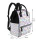thumbnail image 2 of Disketp Butterflies on Polka Dots Mochila de Pañales de Gran Capacidad con Múltiples Bolsillos, Mochila de Viaje Multifuncional para Bebé, Unisex, Moderna y Resistente, 2 of 6
