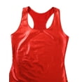 thumbnail image 5 of DPOIS Womens Shiny Metallic Sleeveless Racer Back Camisole Tank Top Vest Red L, 5 of 7