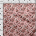 thumbnail image 3 of oneOone Cotton Flex Pink Fabric Florals Sewing Material Print Fabric By The Yard 40 Inch Wide, 3 of 4