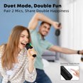 thumbnail image 5 of Stage SingFree Wireless Bluetooth Karaoke Microphone, 5-in-1 Portable Handheld Mic with Dynamic RGB Lights, Mini Karaoke Machine for Car Travel Party, Recording, Duet Singing, Gift for Kids Adults, 5 of 7