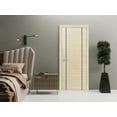 thumbnail image 3 of Modern Wood Interior Door with Hardware | Planum 0017 Natural Veneer | Single Panel Frame Trims | Bathroom Bedroom Sturdy Doors-18" x 96", 3 of 6