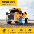 thumbnail image 5 of FUNTOK 24V 2 Seater Kids Ride on Toys w/ 20 " Large Seat, 4 x 200W Motor, 2WD/4WD Switchable Ride on Truck, 3 Speeds w/ Remote Control/LED Lights/Music/Bluetooth, 5 of 8