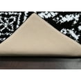 thumbnail image 4 of Garland Rug Denali Polypropylene Black/White Indoor Runner Rug, 2' x 7', 4 of 6