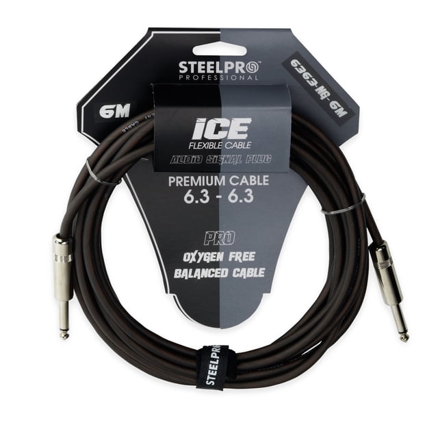 Cable Para Guitarra Profesional 6m Plug6.3-plug6.3 Steelpro