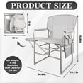 thumbnail image 2 of LIFERECORD Camping Chairs, Portable Outdoor Director’s Folding Chair with Side Table & Pocket  for Beach, Camping Sports 225LBS Capacity, Water Resistant, 2 of 10