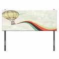 thumbnail image 3 of Vintage Headboard, Hot Air Balloon in Rainbow Destination Adventure Follow Your Dreams Pop Boho, Upholstered Decorative Metal Bed Headboard with Memory Foam, Full Size, Multicolor, by Ambesonne, 3 of 4