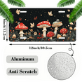 thumbnail image 2 of 1 Pcs 2D Flat License Plate Covers & Frames, Magic Mushroom and Butterfly For Decorative Front, Waterproof For Decoration Aluminum License Plate Covers & Frames Cover For Men Women, 12" X 6", 2 of 7