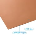 thumbnail image 3 of Uxcell 11"x8.5" Metallic Mirror Board Sheets, 24 Pack Rose Gold Cardstock Foil Board Reflective Sheet 250gsm, 3 of 6