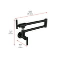 thumbnail image 2 of Elegant Lighting Gabriel Wall Mounted Pot Filler In Matte Black, 2 of 6