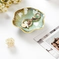thumbnail image 2 of 2PCS Lotus Leaf Shape Ring Holder Dish, Small Key Bowl, Ceramic Trinket Tray Jewelry Dish Organizing, 2 of 7