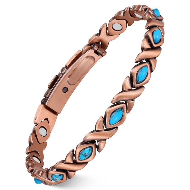 Pulsera magnética Feraco Pure Copper con imanes de 3800 Gauss